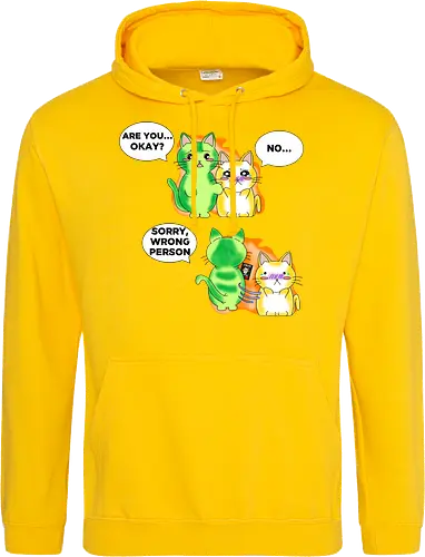 Kawaii-Sarkasmus Alles okay? Falsche Katze