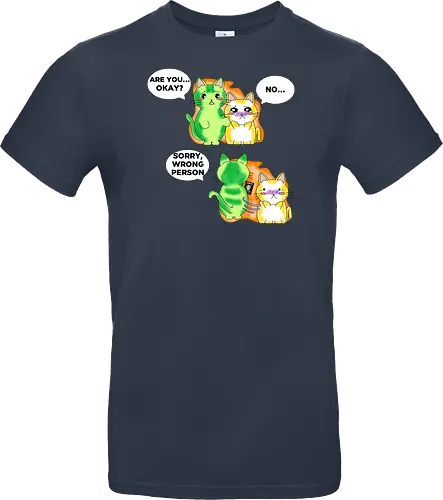 Kawaii-Sarkasmus Alles okay? Falsche Katze