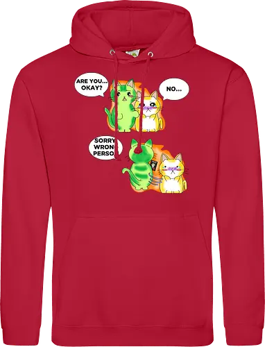 Kawaii-Sarkasmus Alles okay? Falsche Katze