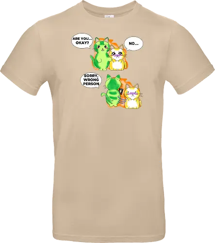 Kawaii-Sarkasmus Alles okay? Falsche Katze