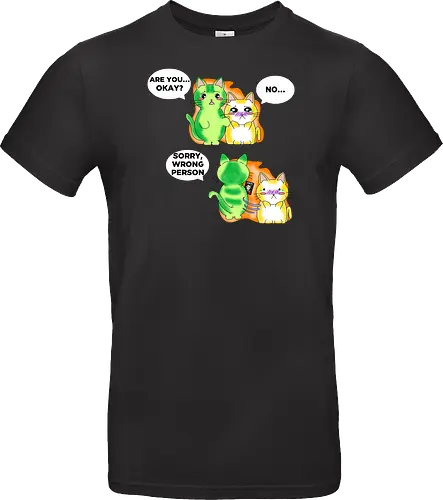 Kawaii-Sarkasmus Alles okay? Falsche Katze