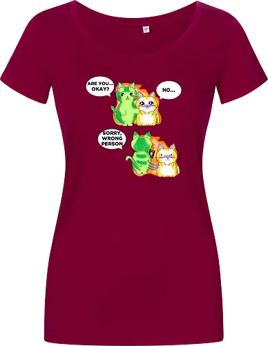 Kawaii-Sarkasmus Alles okay? Falsche Katze