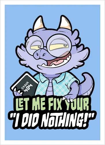 I did nothing - Artprint