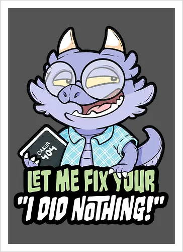 I did nothing - Artprint