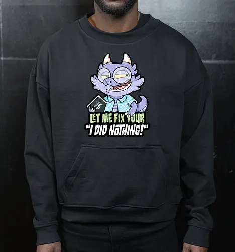 I did nothing - Cropped Sweatshirt