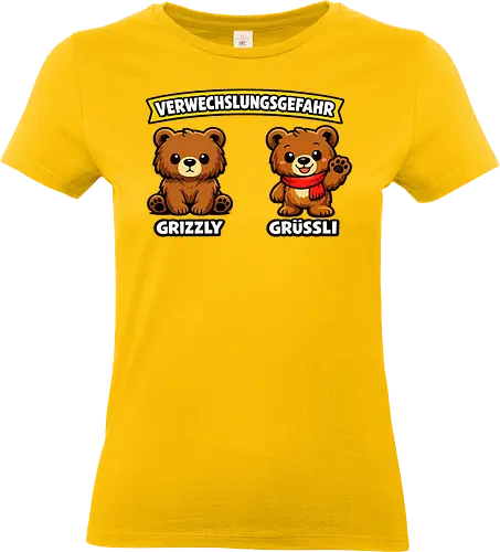 Grüßli - Simlow, Twitch, Streamer, Katze, Bär, Lustig - Standard T-Shirt (Women)