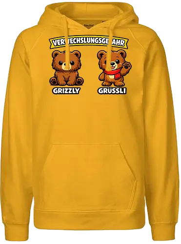 Grüßli - Simlow, Twitch, Streamer, Katze, Bär, Lustig - Fairtrade Hoodie