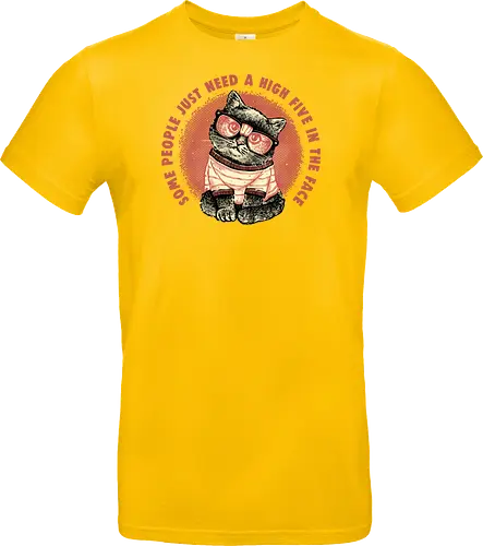 High Five in the Face - Cat, cats, cute, cat lover, funny, humor, animals - Standard T-Shirt