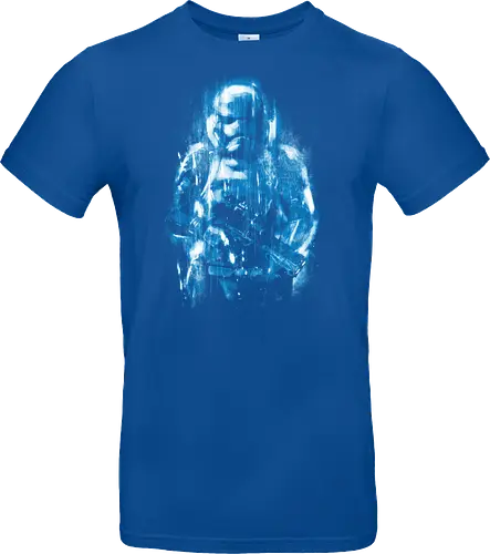 Trooper under the rain