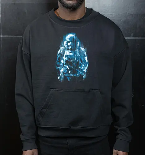 Trooper under the rain