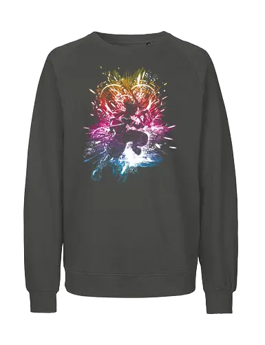 The way to the heart - gaming, video game, Kingdom, Sora, keyblade - Fairtrade Sweatshirt