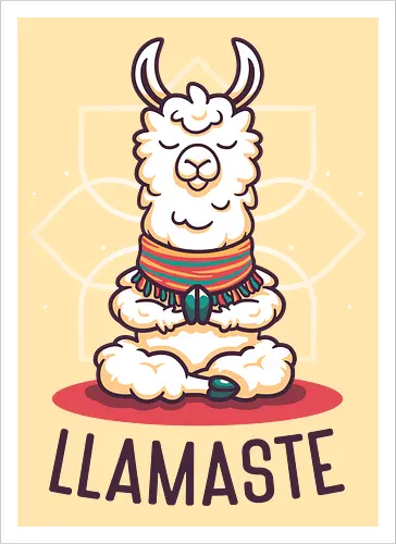 Mindful Llama – Funny Meditation