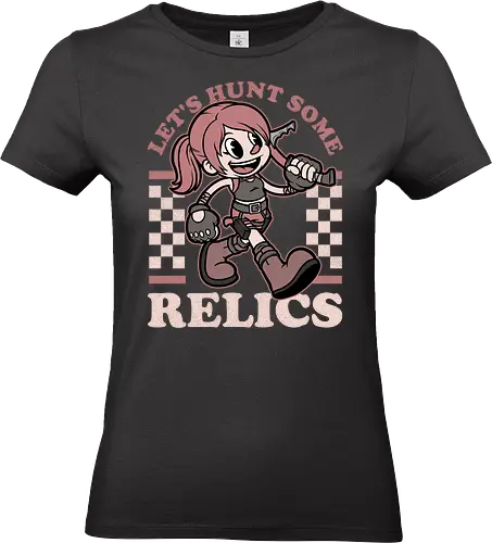 Game Mascot Archeologist - Video Games, Video Game, Game, Games, Gamer, Mascot, Retro, Vintage, Retro Vintage, Retro Gamer, Retro Cartoon, Game Mascot, Lara, Tomb, Adventure, Fantasy, Historical, Archeology, Science Fiction, Science, Exploration, Explore, Relic - Standard T-Shirt (Women)