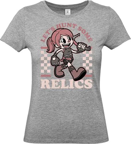 Game Mascot Archeologist - Video Games, Video Game, Game, Games, Gamer, Mascot, Retro, Vintage, Retro Vintage, Retro Gamer, Retro Cartoon, Game Mascot, Lara, Tomb, Adventure, Fantasy, Historical, Archeology, Science Fiction, Science, Exploration, Explore, Relic - Standard T-Shirt (Women)