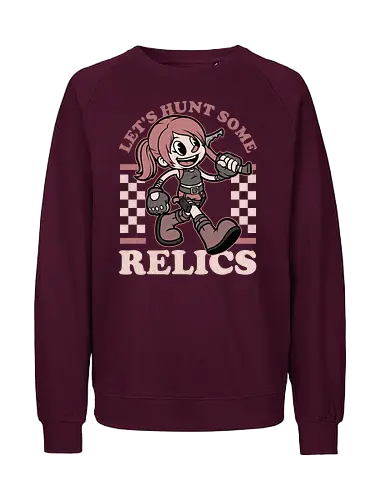 Game Mascot Archeologist - Video Games, Video Game, Game, Games, Gamer, Mascot, Retro, Vintage, Retro Vintage, Retro Gamer, Retro Cartoon, Game Mascot, Lara, Tomb, Adventure, Fantasy, Historical, Archeology, Science Fiction, Science, Exploration, Explore, Relic - Fairtrade Sweatshirt