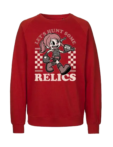 Game Mascot Archeologist - Video Games, Video Game, Game, Games, Gamer, Mascot, Retro, Vintage, Retro Vintage, Retro Gamer, Retro Cartoon, Game Mascot, Lara, Tomb, Adventure, Fantasy, Historical, Archeology, Science Fiction, Science, Exploration, Explore, Relic - Fairtrade Sweatshirt
