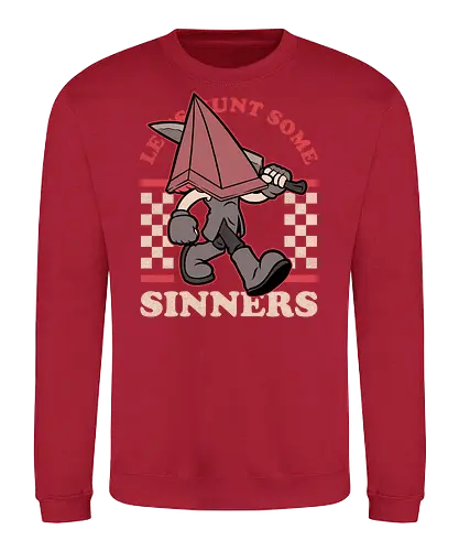 Game Mascot Pyramid - Video Games, Video Game, Game, Games, Gamer, Mascot, Retro, Vintage, Retro Vintage, Retro Gamer, Retro Cartoon, Game Mascot, Pyramid, Demon, Undead, Monster, Scary, Spooky, Creepy, Sinner, Sin, Survival Horror, Survival, Halloween, Classic Horror, Horror, Cult - Sweatshirt