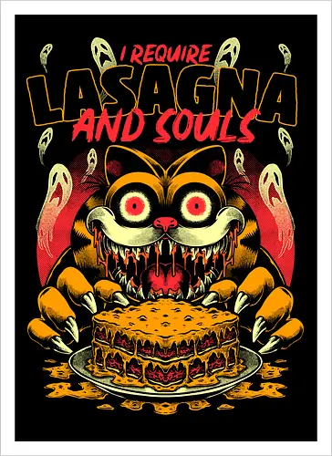Creepy Cat Lasagna 