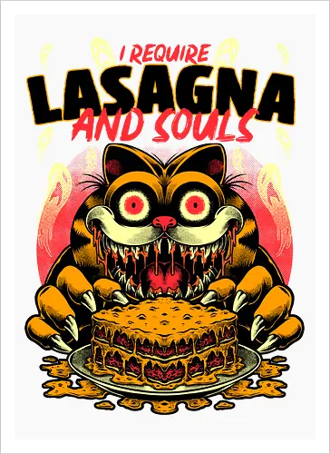Creepy Cat Lasagna 
