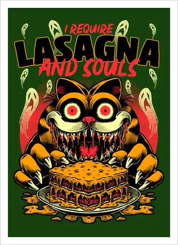 Creepy Cat Lasagna 