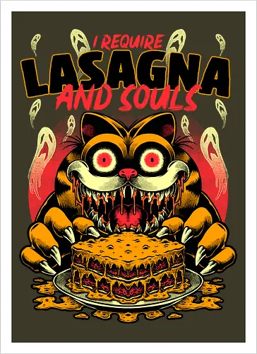 Creepy Cat Lasagna 