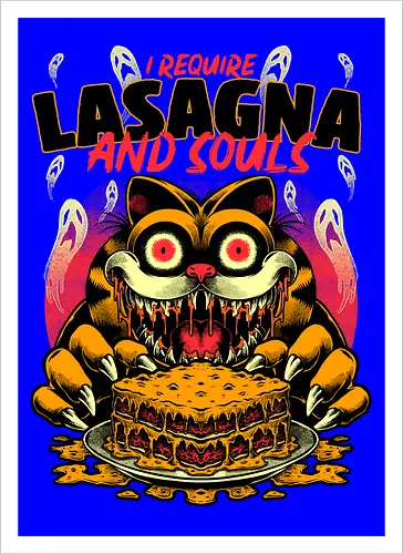 Creepy Cat Lasagna 
