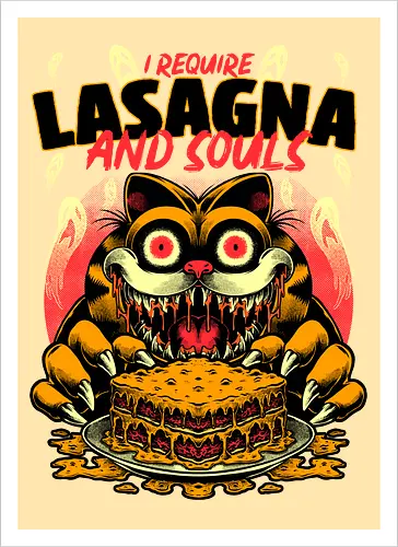 Creepy Cat Lasagna 