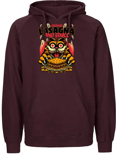 Creepy Cat Lasagna  - Food, Fast Food, Lasagna, Soul, Demon, Devil, Hungry, Tv Show, Retro Vintage, Vintage, Internet, Meme, Memes, Comic, Comics, Tv Show, Movie, Animation, Creepy, Ghosts, Scary - Fairtrade Hoodie