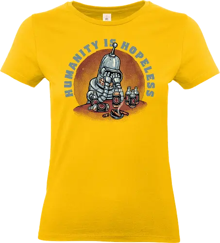 Humanity Is Hopeless - Robot, robots, sitcom, funny, humor, science fiction, animated, animation - Standard T-Shirt (Women)