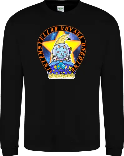 Kawaii Katze Interstellare Reise läuft