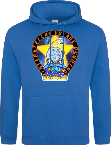 Kawaii Katze Interstellare Reise läuft