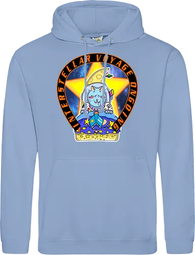 Kawaii Katze Interstellare Reise läuft