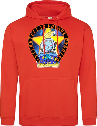 Kawaii Katze Interstellare Reise läuft