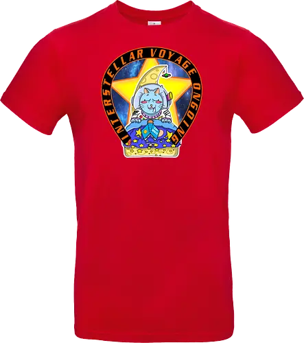 Kawaii Katze Interstellare Reise läuft