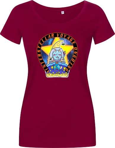 Kawaii Katze Interstellare Reise läuft