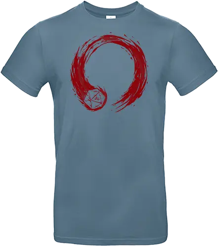 enso of fate  - dice, game, rolling, crit, board game, cool, funny, burning, enso, japaneseart, circle - Standard T-Shirt