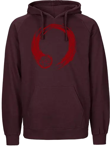 enso of fate  - dice, game, rolling, crit, board game, cool, funny, burning, enso, japaneseart, circle - Fairtrade Hoodie