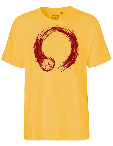 enso of fate  - dice, game, rolling, crit, board game, cool, funny, burning, enso, japaneseart, circle - Fairtrade T-Shirt