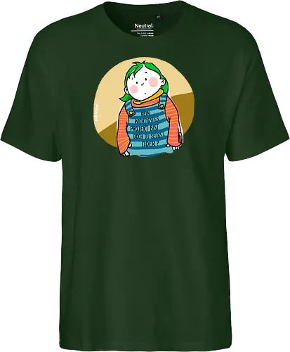 Dein wichtigstes Projekt.. - Ringelpullisprüche, Ringeldinger, streifenweise, Spruch, Weisheit, Motivation, Ringelpulli, SprücheShirt, Cartoon Illustration, Statement, Handgezeichnet, Humor, Selbstironie, Streifenpulli, Spruchshirt, deutsch - Fairtrade T-Shirt