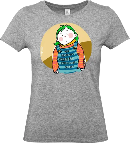 Dein wichtigstes Projekt.. - Ringelpullisprüche, Ringeldinger, streifenweise, Spruch, Weisheit, Motivation, Ringelpulli, SprücheShirt, Cartoon Illustration, Statement, Handgezeichnet, Humor, Selbstironie, Streifenpulli, Spruchshirt, deutsch - Standard T-Shirt (Women)