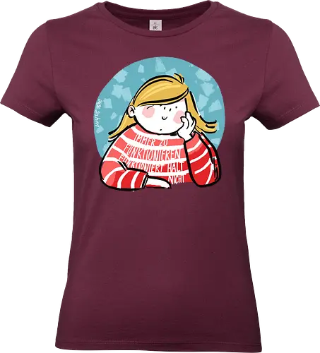 Immer funktionieren... - Ringelpullisprüche, Ringeldinger, streifenweise, Spruch, Weisheit, Motivation, Ringelpulli, SprücheShirt, Cartoon Illustration, Statement, Handgezeichnet, Humor, Selbstironie, Streifenpulli, Spruchshirt, deutsch - Standard T-Shirt (Women)