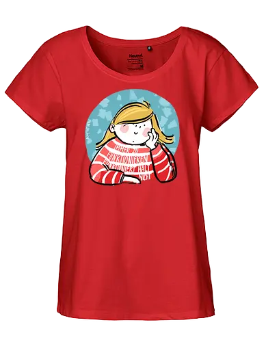 Immer funktionieren... - Ringelpullisprüche, Ringeldinger, streifenweise, Spruch, Weisheit, Motivation, Ringelpulli, SprücheShirt, Cartoon Illustration, Statement, Handgezeichnet, Humor, Selbstironie, Streifenpulli, Spruchshirt, deutsch - Fairtrade Girl Shirt
