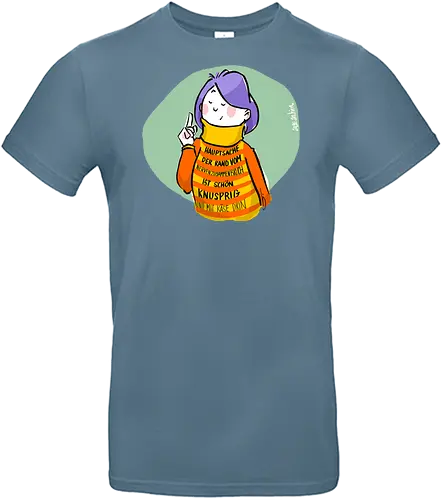 Hauptsache der Rand vom Nervenzusammenbruch... - Ringelpullisprüche, Ringeldinger, streifenweise, Spruch, Weisheit, Motivation, Ringelpulli, SprücheShirt, Cartoon Illustration, Statement, Handgezeichnet, Humor, Selbstironie, Streifenpulli, Spruchshirt, deutsch - Standard T-Shirt