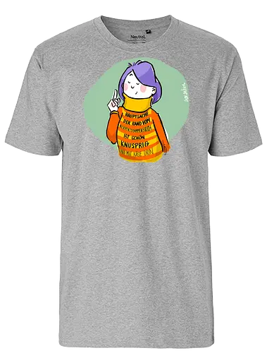 Hauptsache der Rand vom Nervenzusammenbruch... - Ringelpullisprüche, Ringeldinger, streifenweise, Spruch, Weisheit, Motivation, Ringelpulli, SprücheShirt, Cartoon Illustration, Statement, Handgezeichnet, Humor, Selbstironie, Streifenpulli, Spruchshirt, deutsch - Fairtrade T-Shirt