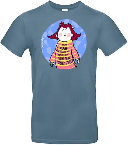 Wenn DAS die Lösung ist.. - Ringelpullisprüche, Ringeldinger, streifenweise, Spruch, Weisheit, Motivation, Ringelpulli, SprücheShirt, Cartoon Illustration, Statement, Handgezeichnet, Humor, Selbstironie, Streifenpulli, Spruchshirt, deutsch - Standard T-Shirt