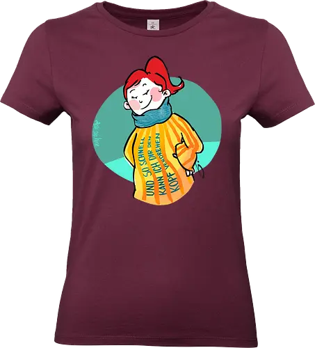 Und so schnell... - Ringelpullisprüche, Ringeldinger, streifenweise, Spruch, Weisheit, Motivation, Ringelpulli, SprücheShirt, Cartoon Illustration, Statement, Handgezeichnet, Humor, Selbstironie, Streifenpulli, Spruchshirt, deutsch - Standard T-Shirt (Women)