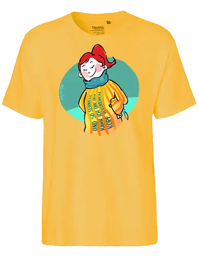 Und so schnell... - Ringelpullisprüche, Ringeldinger, streifenweise, Spruch, Weisheit, Motivation, Ringelpulli, SprücheShirt, Cartoon Illustration, Statement, Handgezeichnet, Humor, Selbstironie, Streifenpulli, Spruchshirt, deutsch - Fairtrade T-Shirt