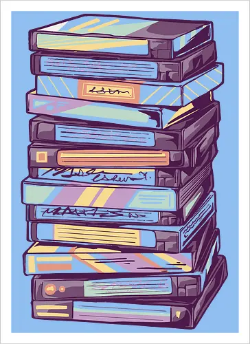 Retro VHS Kassette – Zurückspulen in die 90er Nostalgie