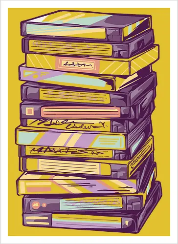 Retro VHS Kassette – Zurückspulen in die 90er Nostalgie