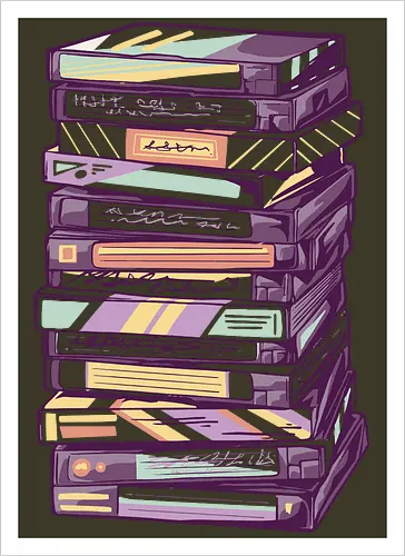 Retro VHS Kassette – Zurückspulen in die 90er Nostalgie